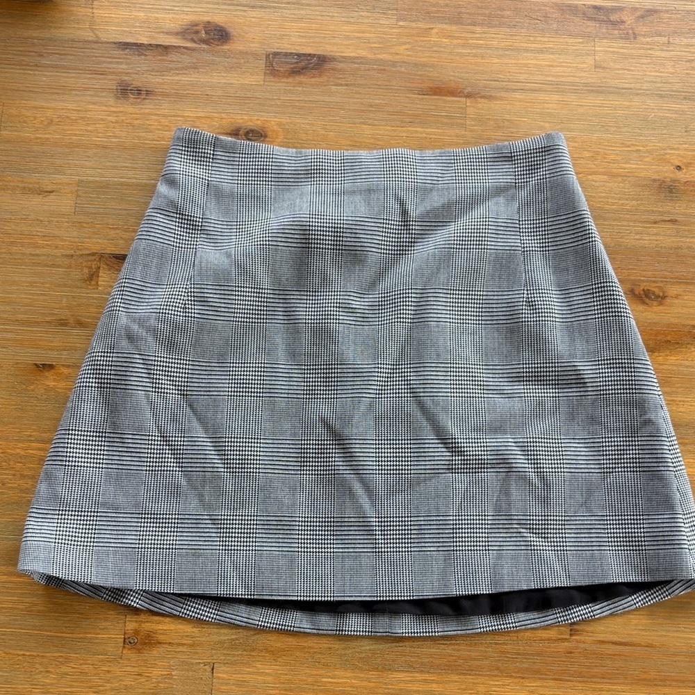 Donna Mizani houndstooth Plaid Skirt